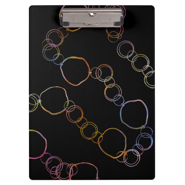 Circle Chain Rainbow Clipboard (Front)