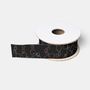 Circle Chain Rainbow Grosgrain Ribbon