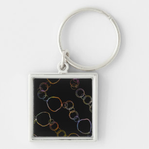 Circle Chain Rainbow Key Ring