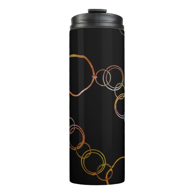Circle Chain Rainbow Thermal Tumbler (Front)