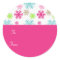 Circle Christmas Gift Tag Sticker Labels//Pink