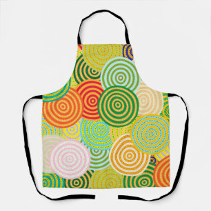 Circle Circles All-Over Print Apron