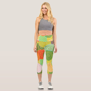 Circle-Circles High Waisted Capris