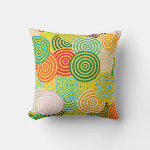 Circle-Circles Throw Pillow