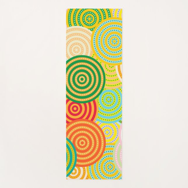 Circle-Circles Yoga Mat (Front)