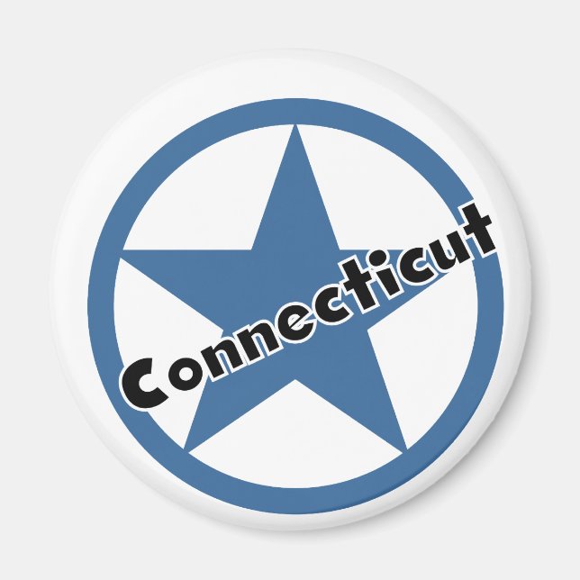 Circle Connecticut Magnet (Front)