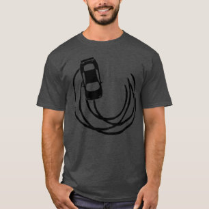 circle curve brake drifting sports car car fast ra T-Shirt