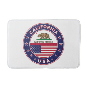 circle design, bath mat