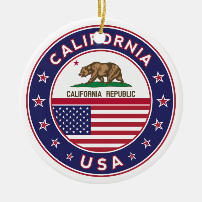 circle design, ceramic ornament (Front)