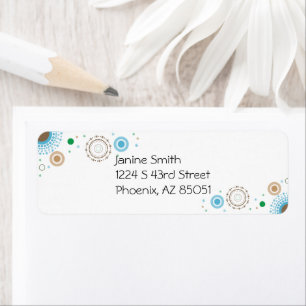 Circle Design Return Address Label