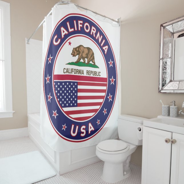 circle design, shower curtain (In Situ)