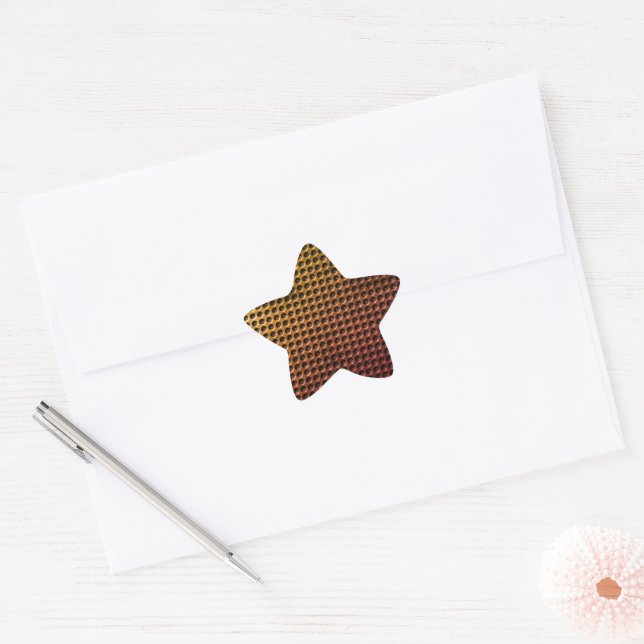 Circle Design Star Sticker (Envelope)