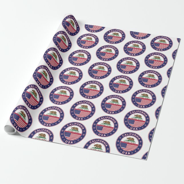 circle design, wrapping paper (Unrolled)