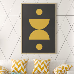Circle Die Cut Art Poster