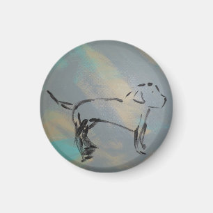 Circle Dog Magnet