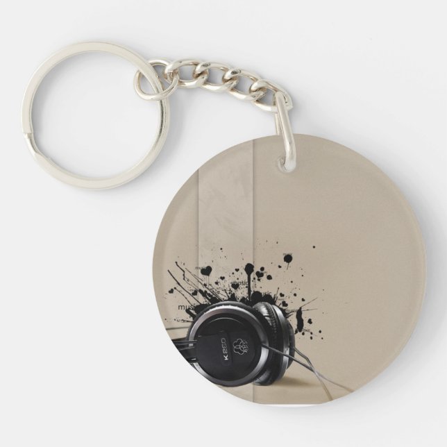 Circle (double-sided) Keychain (Front)