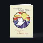 Circle Dove Sun RCIA, Catholic Card<br><div class="desc">Congratulations to someone who is entering the Catholic faith.</div>