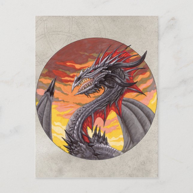 Circle Dragon - Iron Postcard (Front)