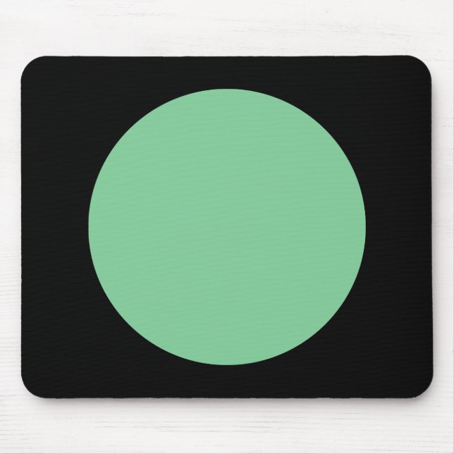 Circle - Faded Green and Black Mouse Pad (Front)