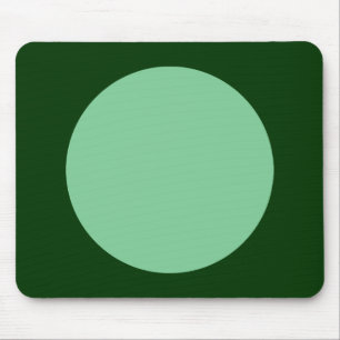 Circle - Faded Green and Dk Green Mouse Pad