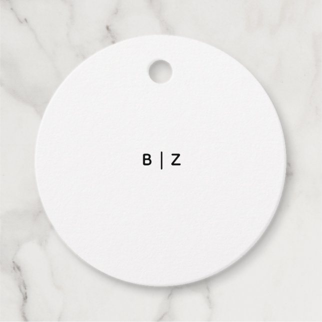 Circle Favour Tags (Front)