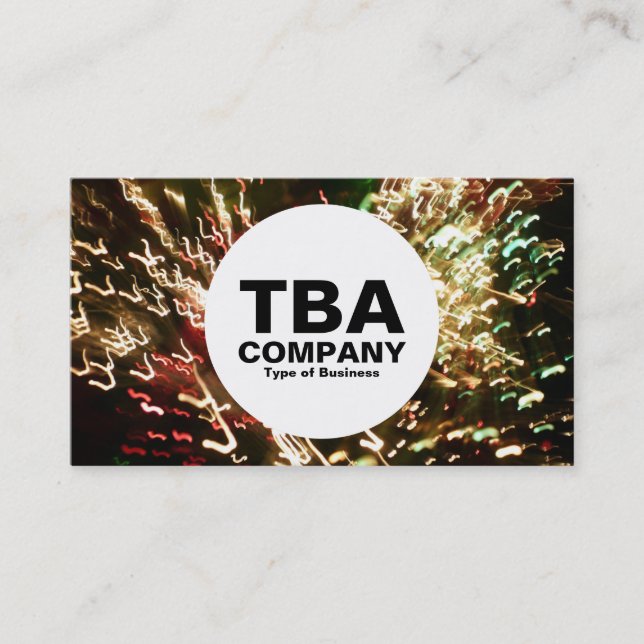 Circle - Fibre Optic lamp Business Card (Front)
