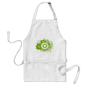 Circle Flowers Swirly - Customised - Customised Standard Apron