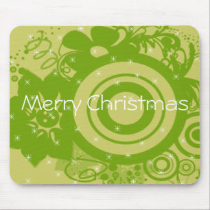 Circle Flowers Swirly - Customised Mouse Pad