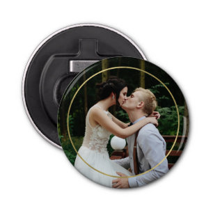 Circle Frame Modern Photo Bottle Opener