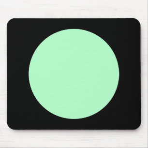 Circle - Ghost Green and Black Mouse Pad