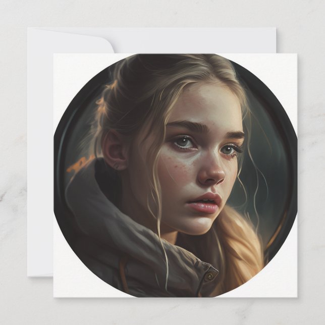 Circle girl card (Front)