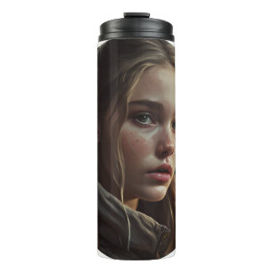 Circle girl thermal tumbler