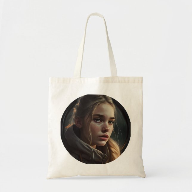 Circle girl tote bag (Front)