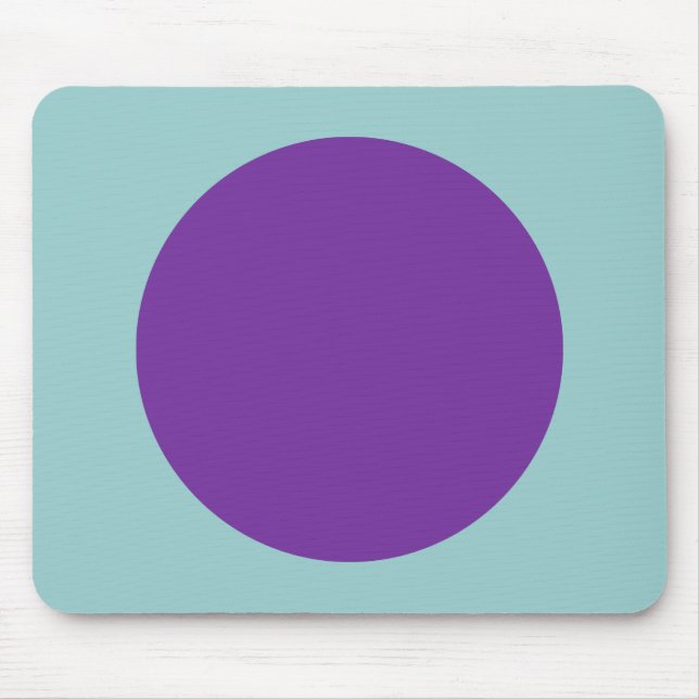 Circle - Grape on Lt Blue Green Mouse Pad (Front)