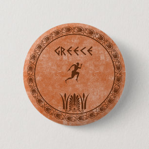 circle Greek design 6 Cm Round Badge