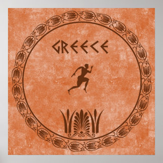 Circle Greek design Poster