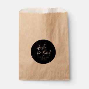 Circle Halloween Favour Bag   Halloween Treat Bag