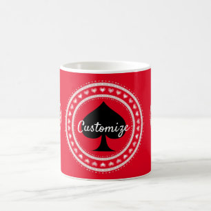 Circle Hearts Black Spades Thunder_Cove Coffee Mug