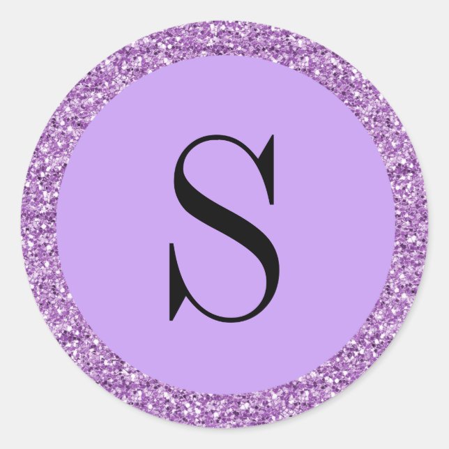 Circle Initial Sticker (Front)