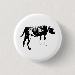 Circle Ink, Quiet Profile 3 Cm Round Badge
