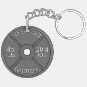Circle Keychain with 45# Plate