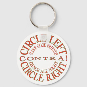 Circle Left, Circle Right Key Ring