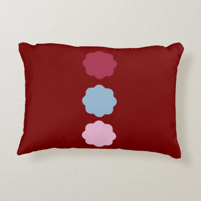 Circle Line Accent Pillow (Back)