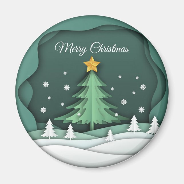 Circle Magnet “Merry Christmas“ (Front)