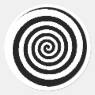 circle maze classic round sticker