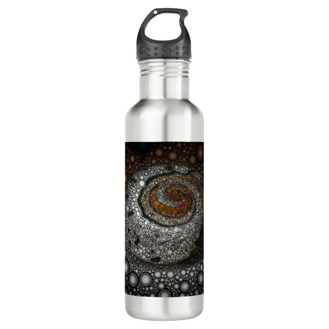 Circle Mosaic Spiral Shell 710 Ml Water Bottle (Front)