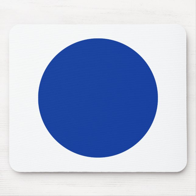 Circle - Navy with White Mouse Pad (Front)