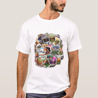 Circle of 50 Nature & Animal Stickers T-Shirt