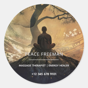 Circle of Becoming Symbolic Spiritual Design Classic Round Sticker