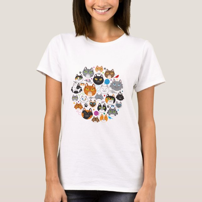 Circle of Cats Women's T-Shirt (Front)